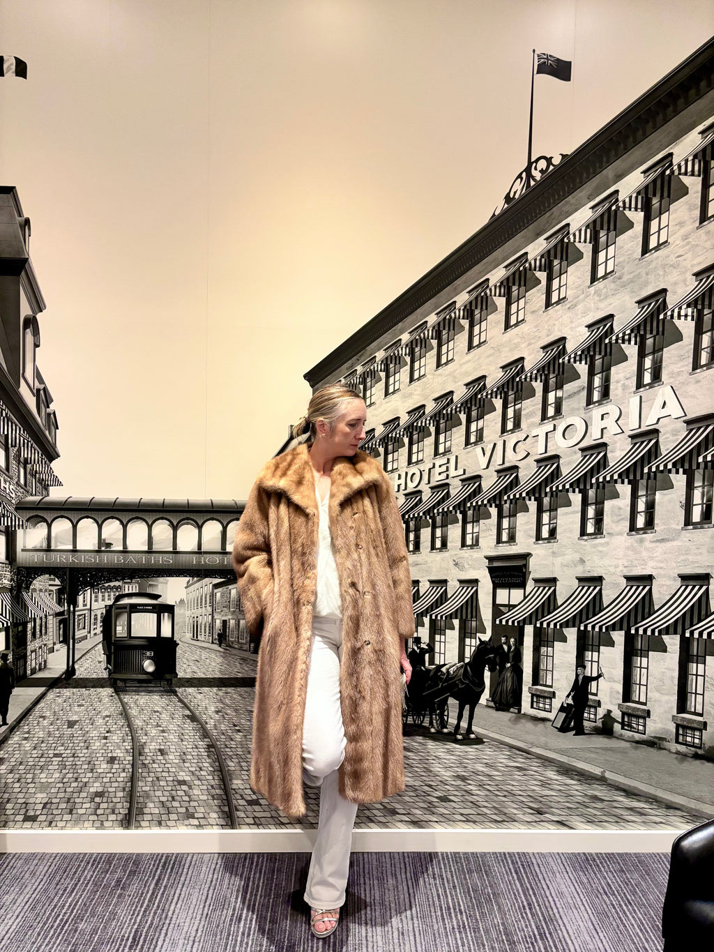 Vintage Blonde Mink Coat