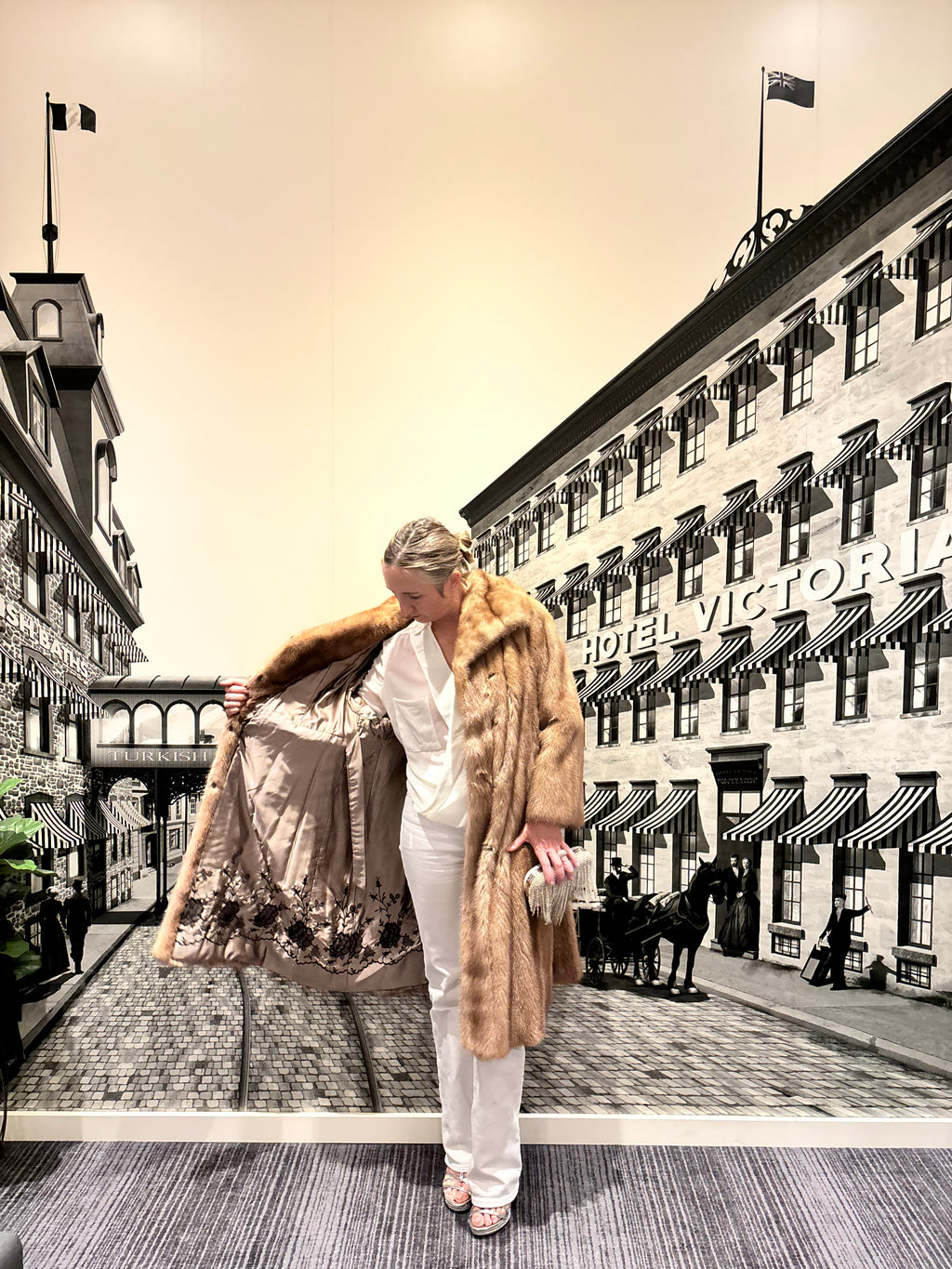 Vintage Blonde Mink Coat