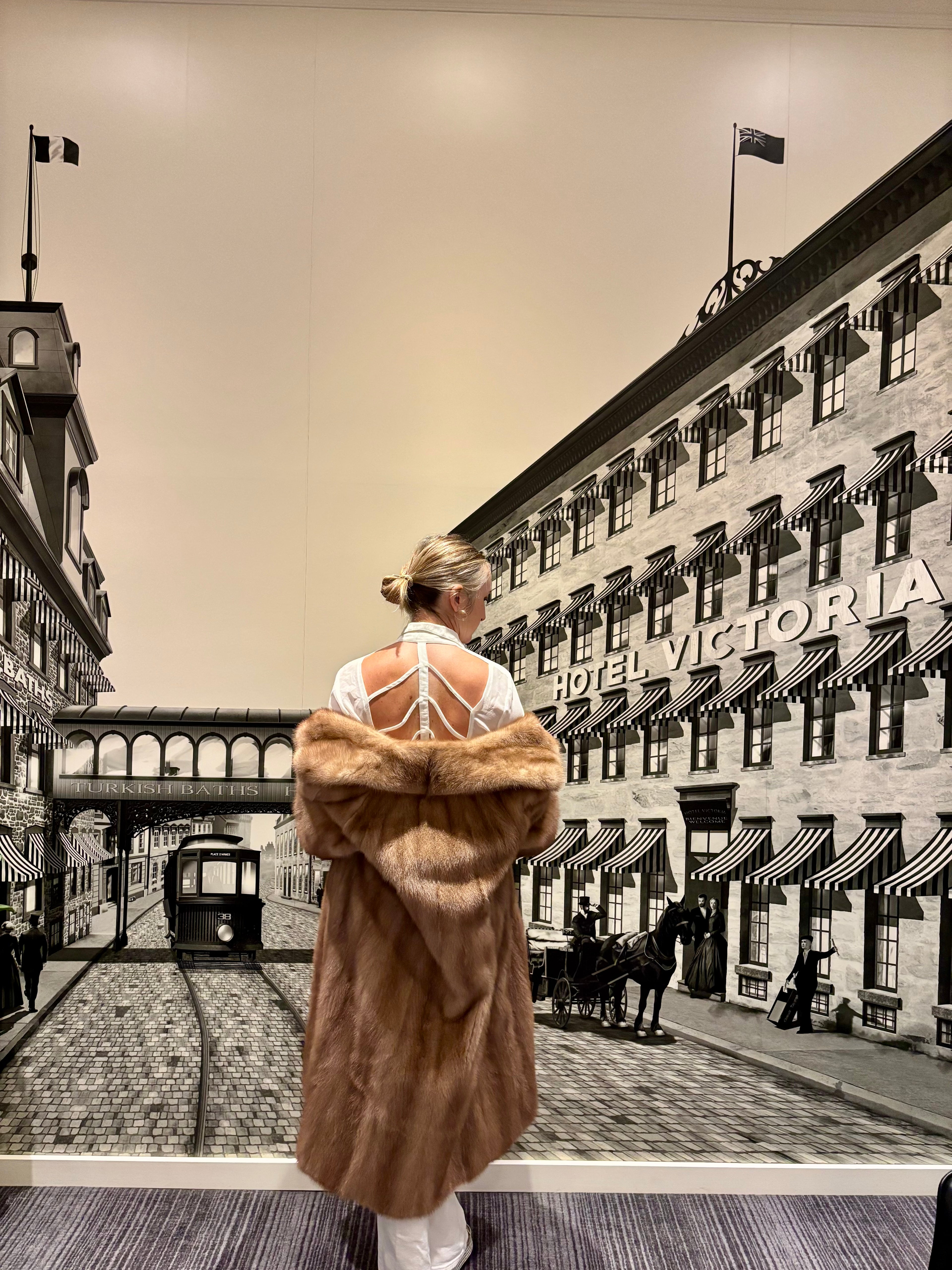 Vintage Blonde Mink Coat
