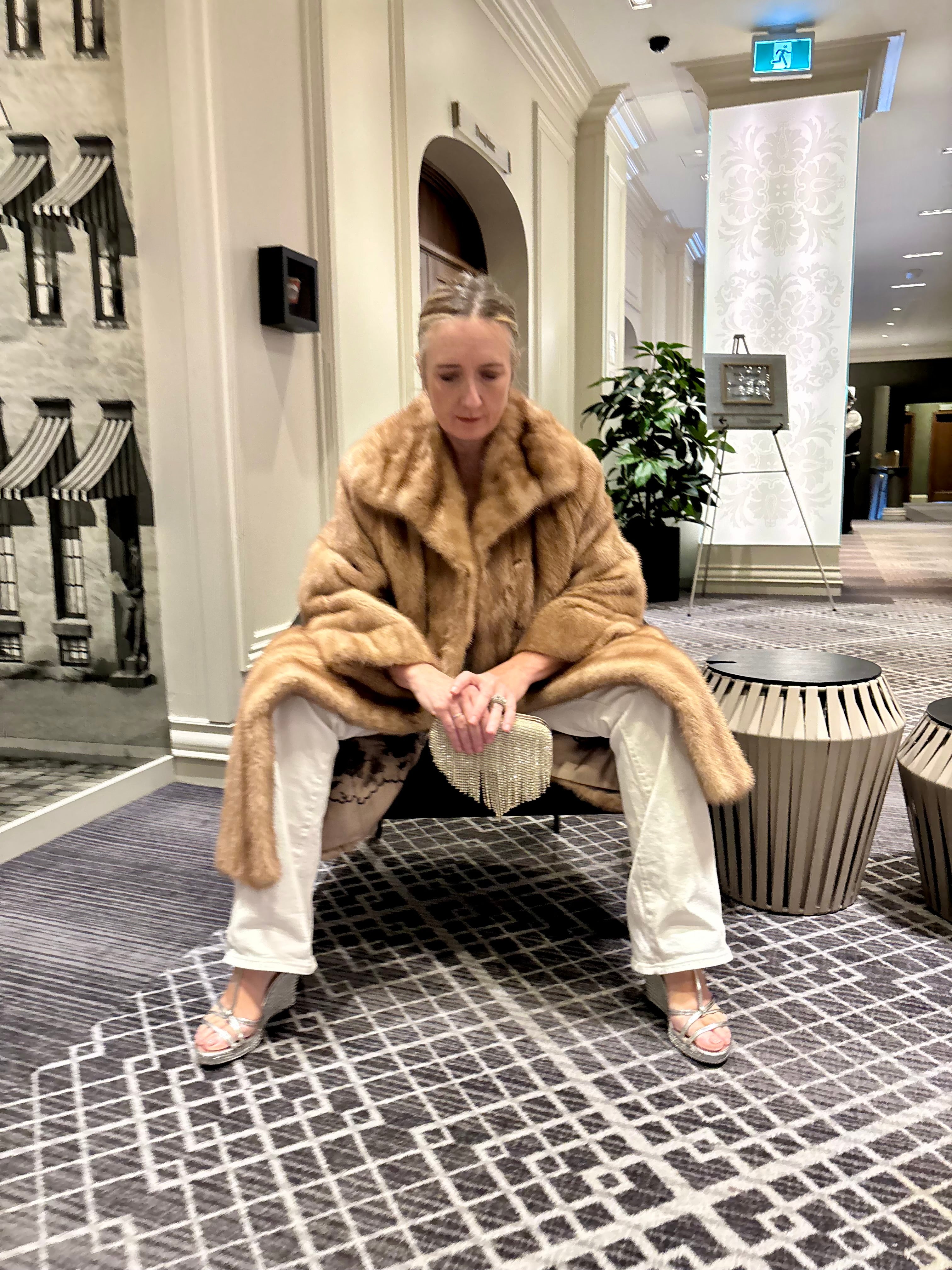 Vintage Blonde Mink Coat