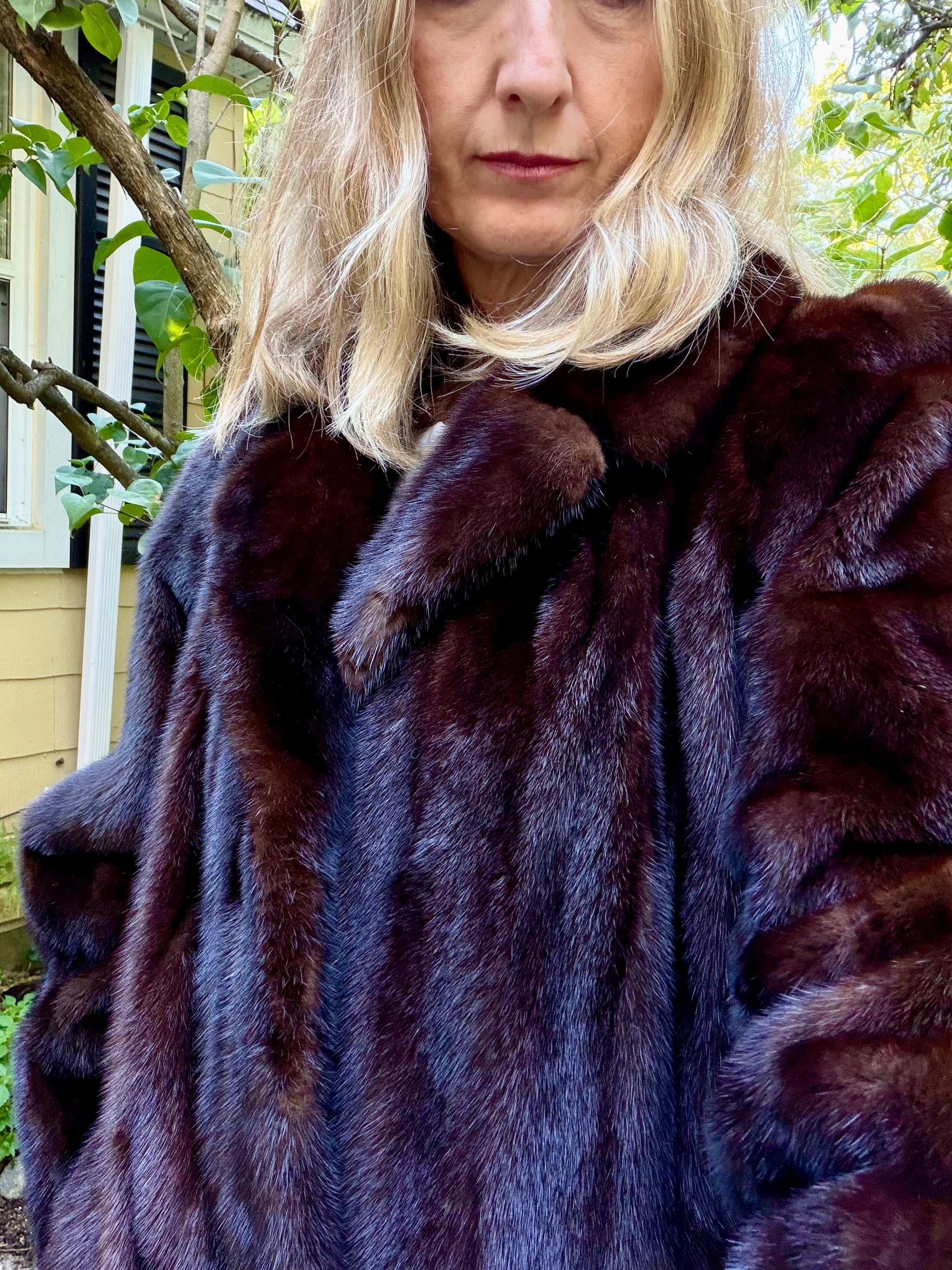 Vintage Mahogany Mink Coat