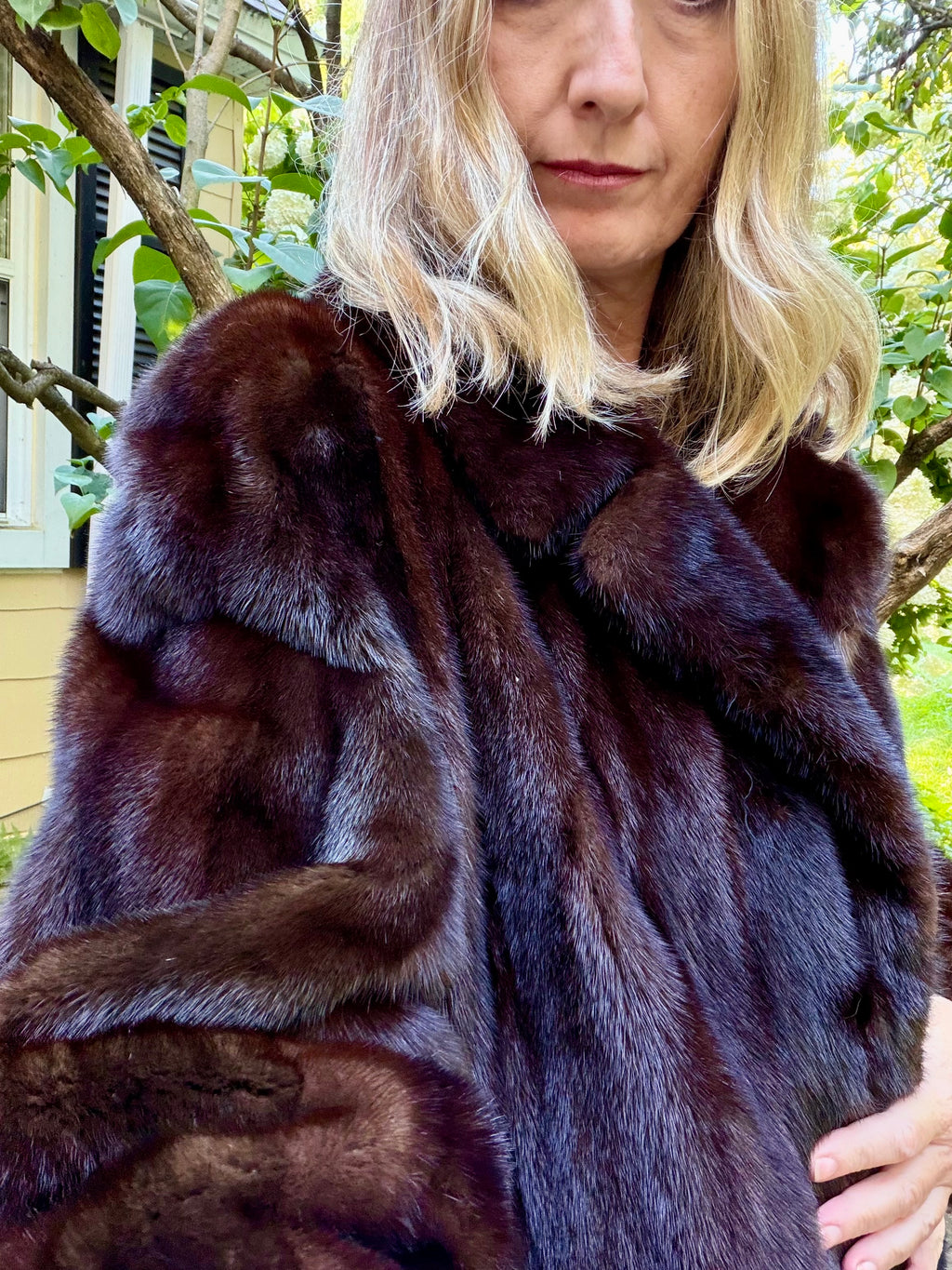 Vintage Mahogany Mink Coat