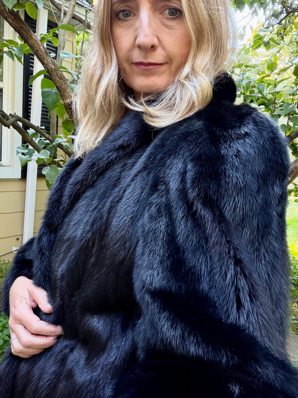 Vintage Black Mink Coat