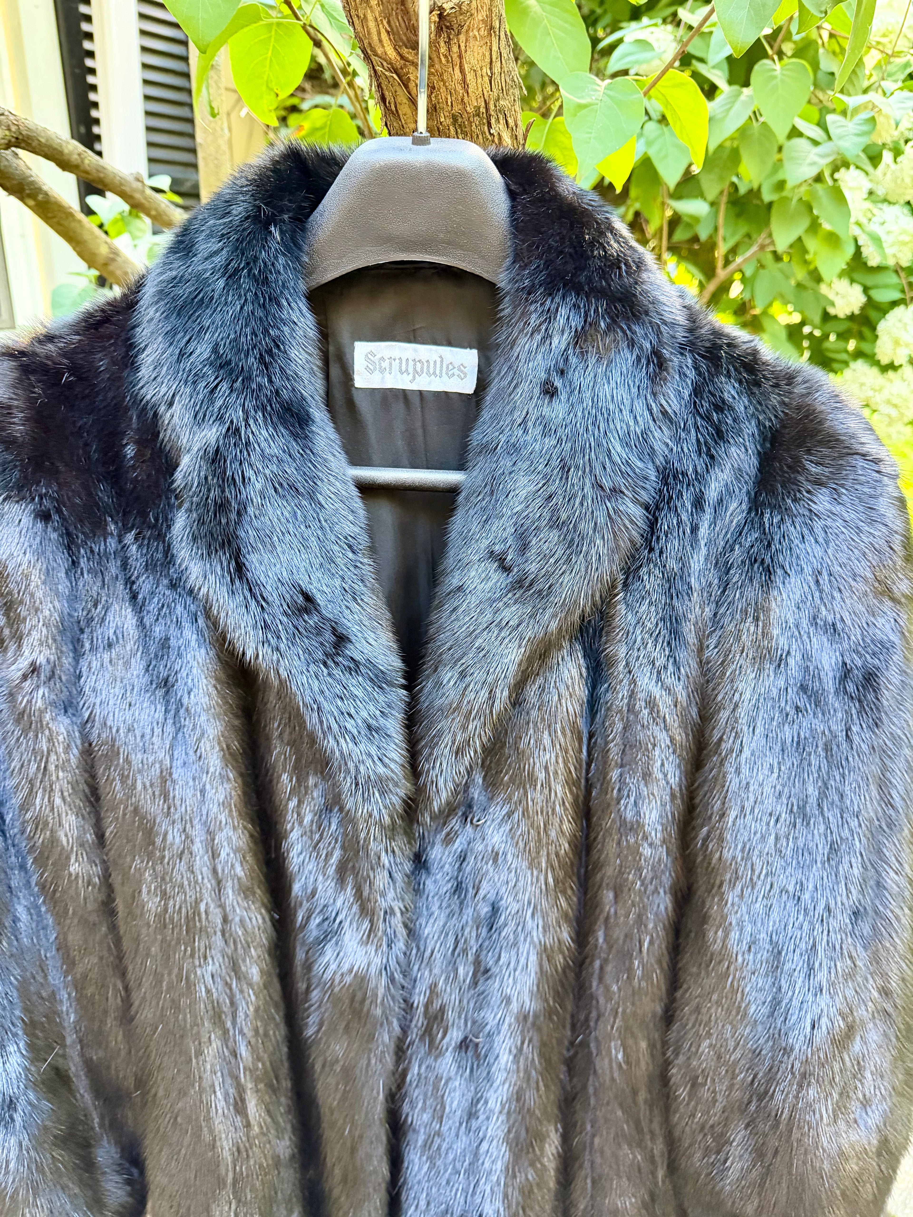 Vintage Black Mink Coat