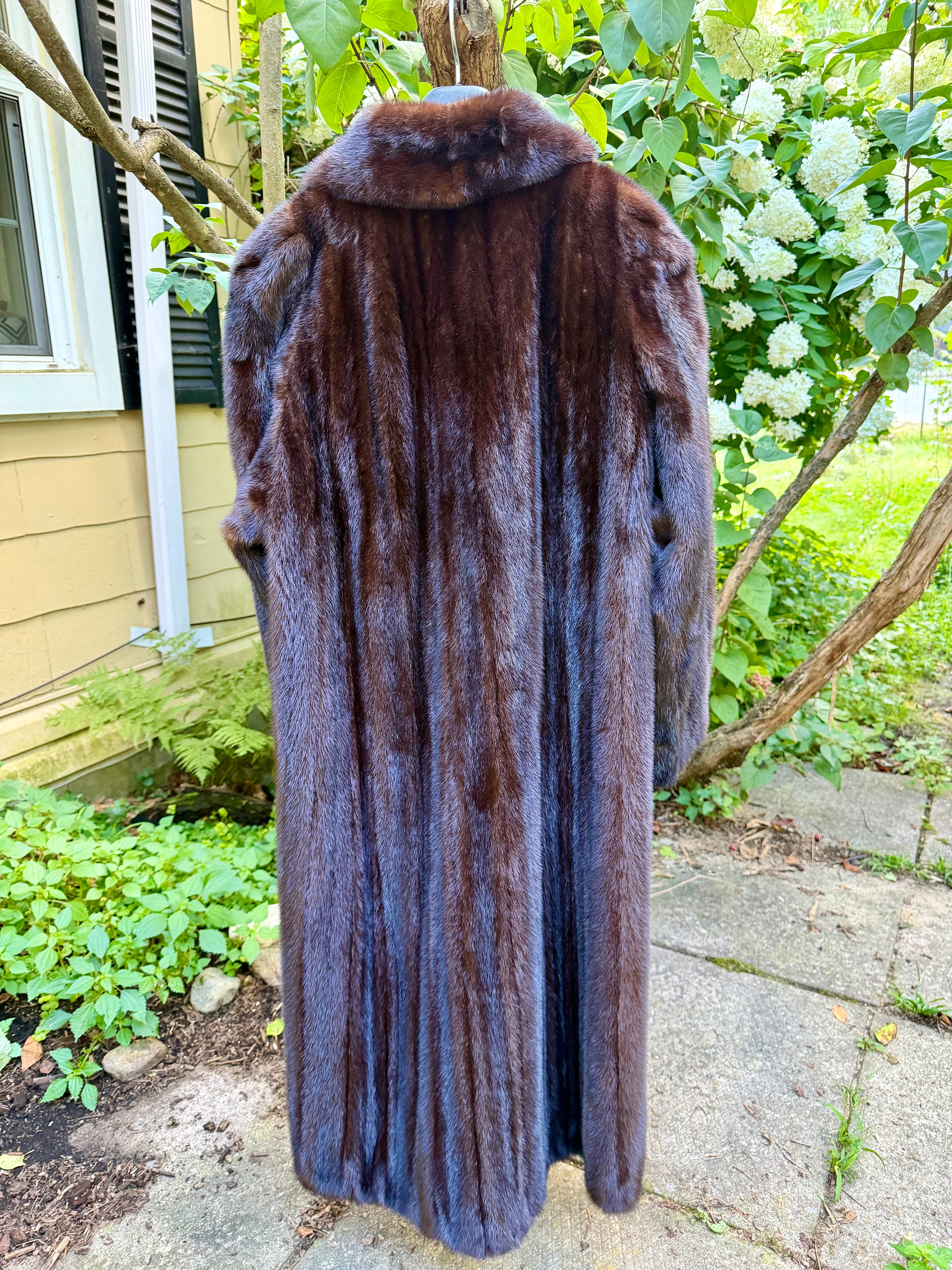 Vintage Mahogany Mink Coat