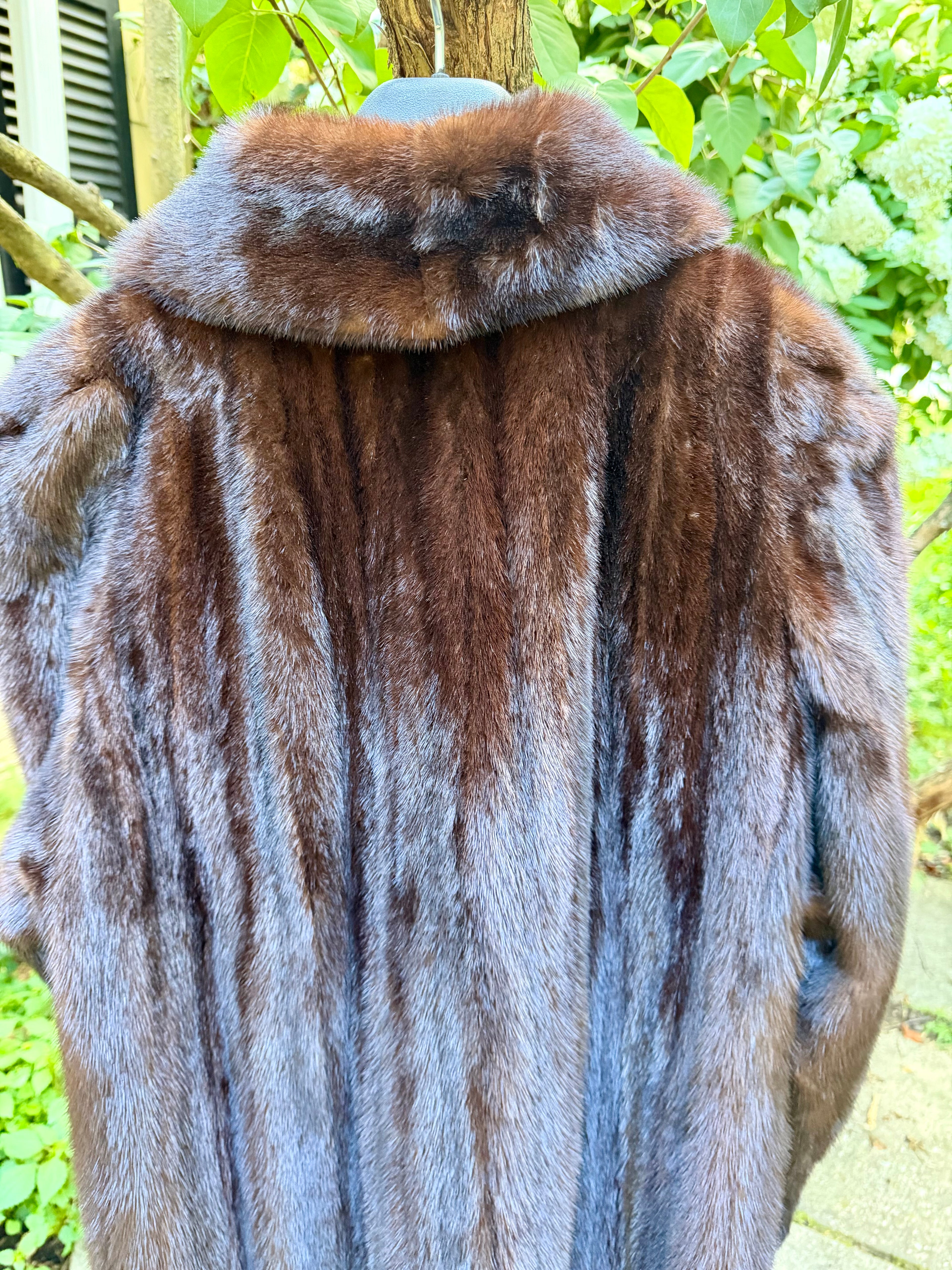 Vintage Mahogany Mink Coat