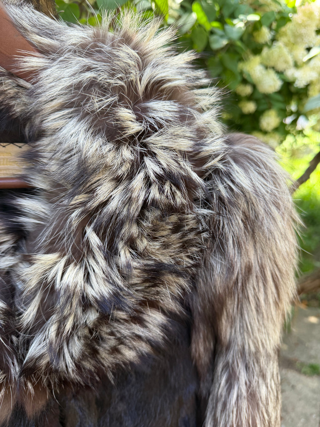 Vintage Mink & Plush Silver Fox Collar