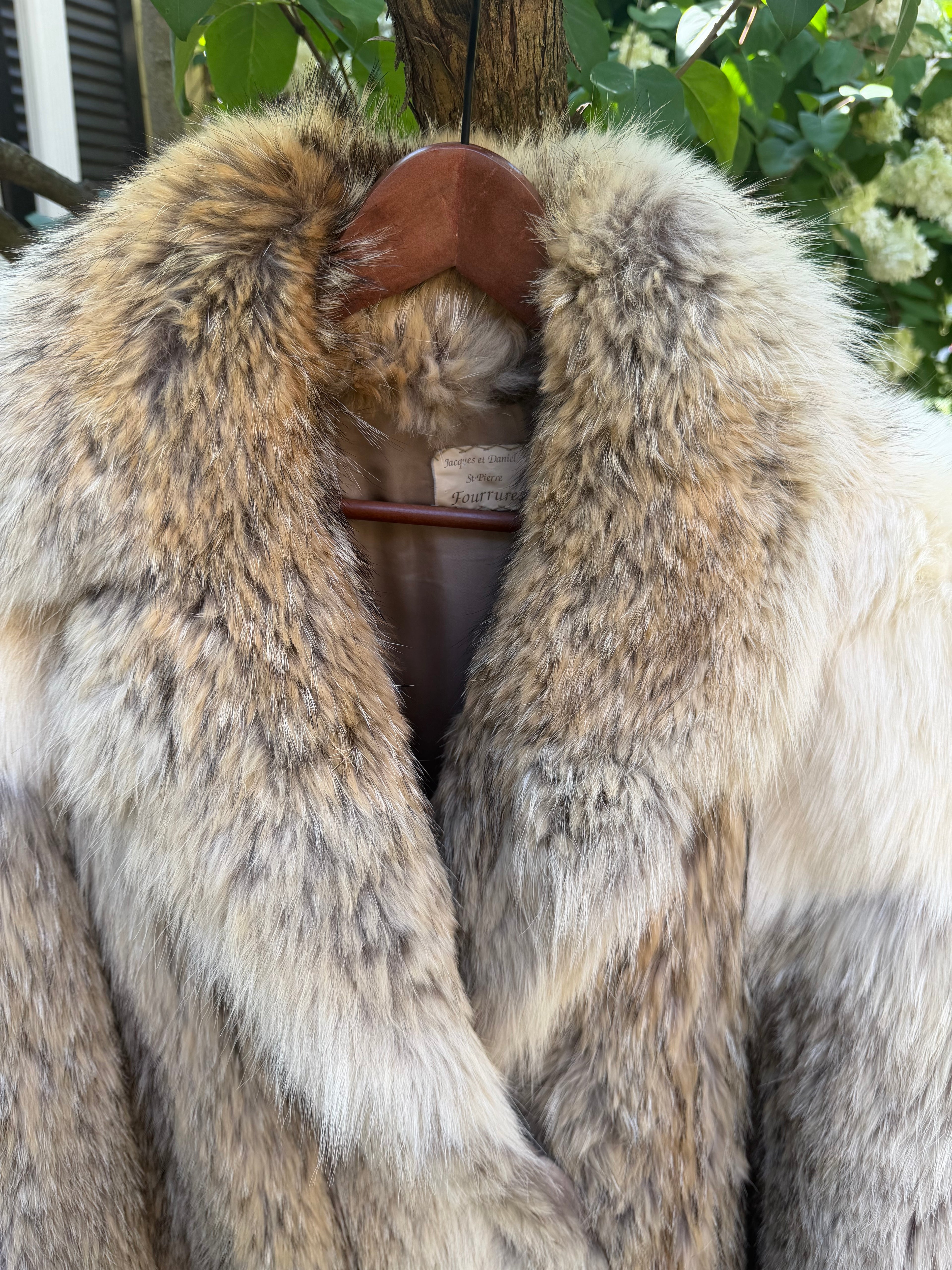 Coyote & Cream Fox Fur Coat