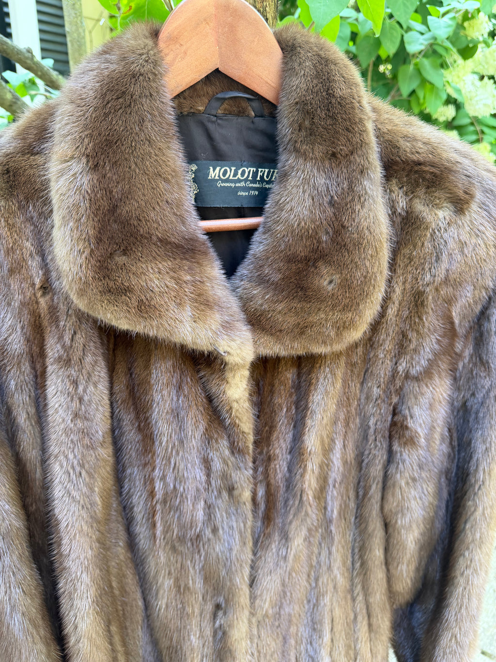 Vintage Brown Classic Mink Coat