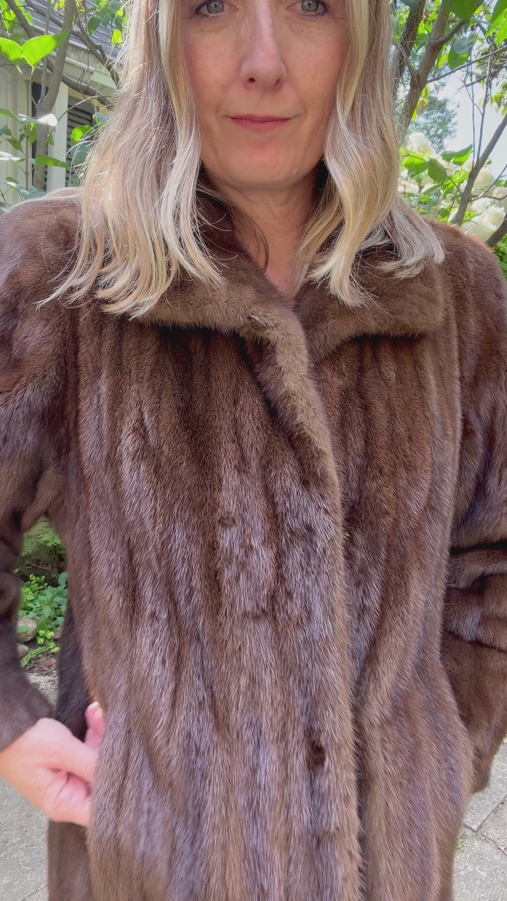 Vintage Brown Classic Mink Coat