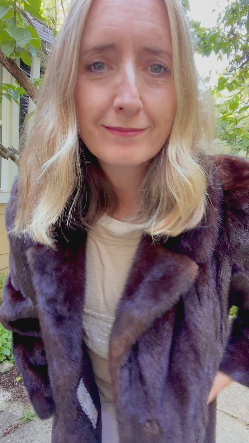 Vintage Mahogany Mink Coat